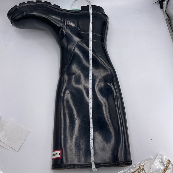 Hunter Tall Gloss Rain Boots Size 8 M - Picture 10 of 13